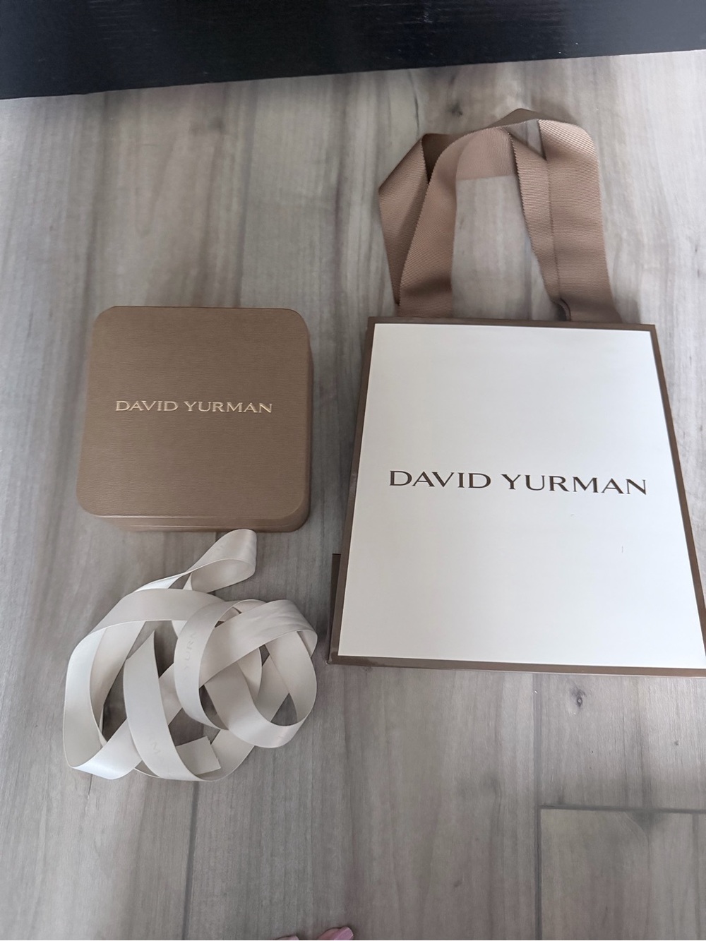 David Yurman Gift Bag, Ribbon and Box